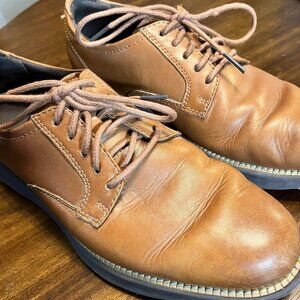 Men's Cole Haan Grand Atlantic Oxford British Java Leather Shoes Size 7.5